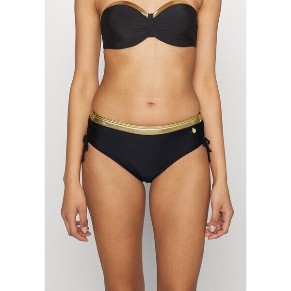 LASCANA PANTS ADJUST ELODIE Dół od bikini black/gold coloured L8381I06E-Q11