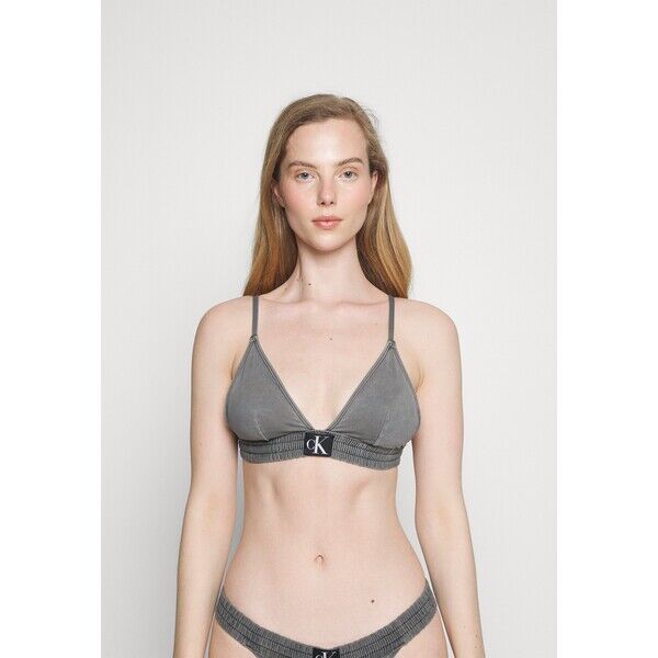 Calvin Klein Swimwear FIXED RP Góra od bikini black C1781J05O-Q11