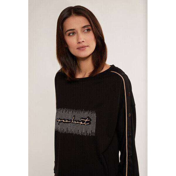 Monnari Bluza JUM0400-K020 Czarny Regular Fit