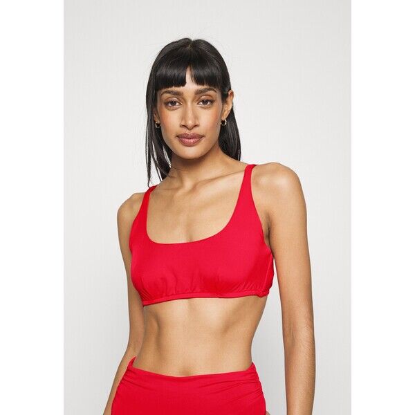 Seafolly SEAFOLLY COLLECTIVE SCOOP NECK HALTER Góra od bikini chilli red S1981J0E9-G11