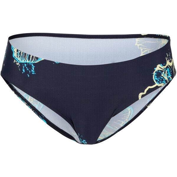 Bonprix Figi bikini ciemnoniebiesko-turkusowy w kwiaty