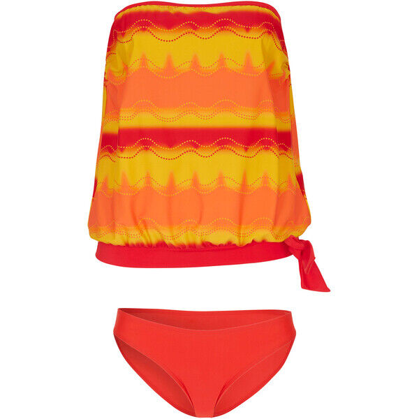 Bonprix Tankini oversize (2 części) czerwono-pomarańczowy