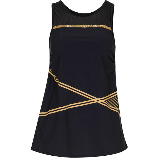 Bonprix Ekskluzywny top tankini z poliamidu z recyklingu czarny