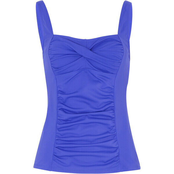 Bonprix Top tankini z poliamidu z recyklingu błękit królewski