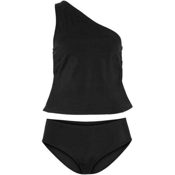 Bonprix Tankini (2 części) z poliamidu z recyklingu czarny