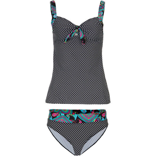 Bonprix Tankini czarno-biały