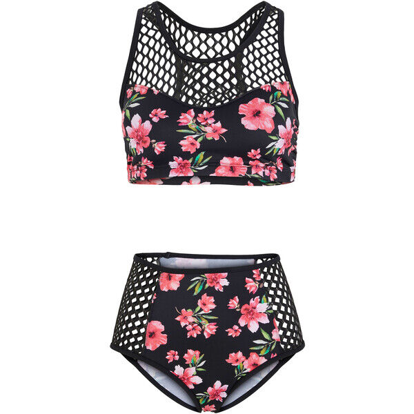 Bonprix Bikini z biustonoszem bustier (2 części) czarny