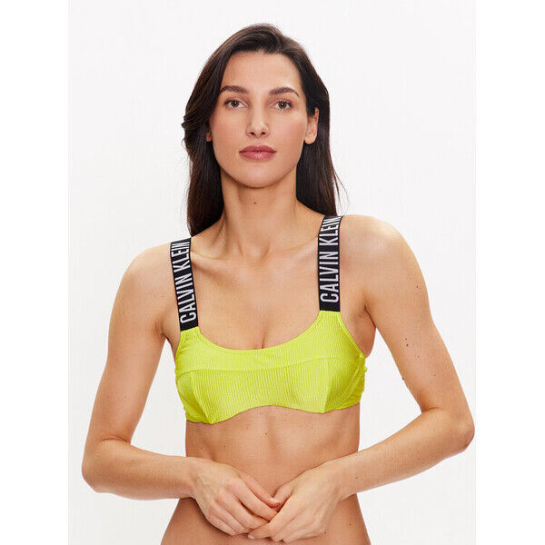 Calvin Klein Swimwear Góra od bikini KW0KW01968 Żółty