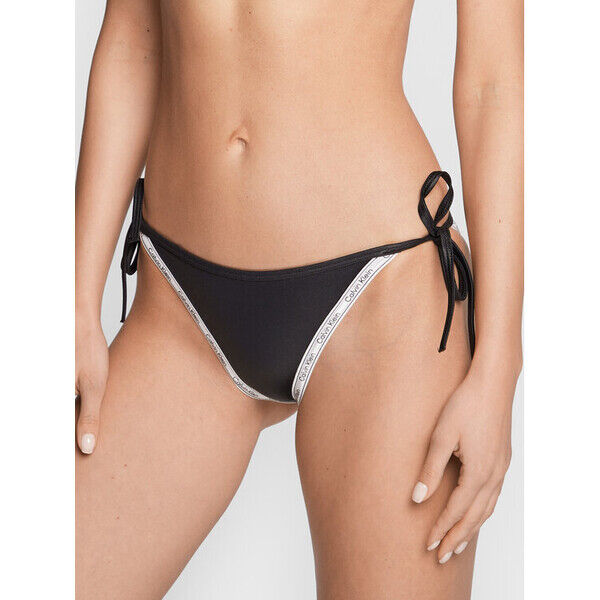 Calvin Klein Swimwear Dół od bikini KW0KW01951 Czarny