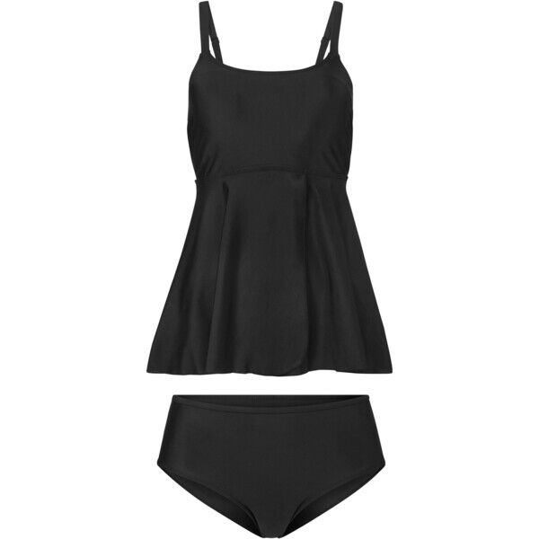 Bonprix Długie tankini (2 części) czarny