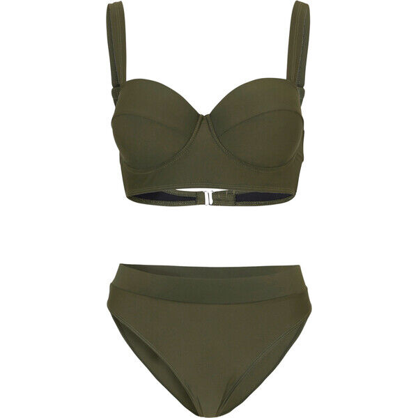 Bonprix Bikini na fiszbinach (2 części) khaki