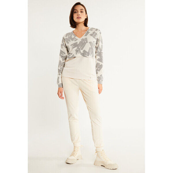 Monnari Bluza JUM0010-KM15 Beżowy Regular Fit
