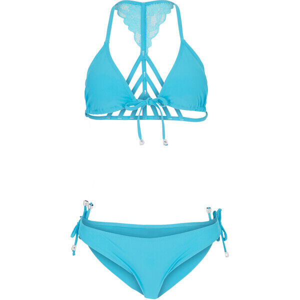 Bonprix Bikini z trójkątnymi miseczkami (2 części) turkusowy