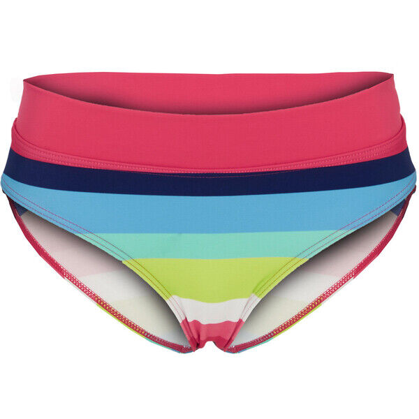 Bonprix Figi bikini z poliamidu z recyklingu w kolorowe paski