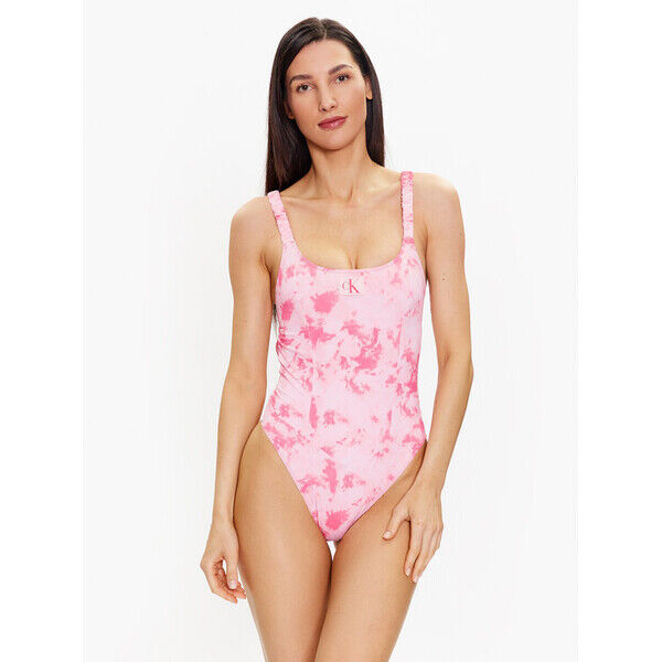 Calvin Klein Swimwear Strój kąpielowy KW0KW02127 Różowy