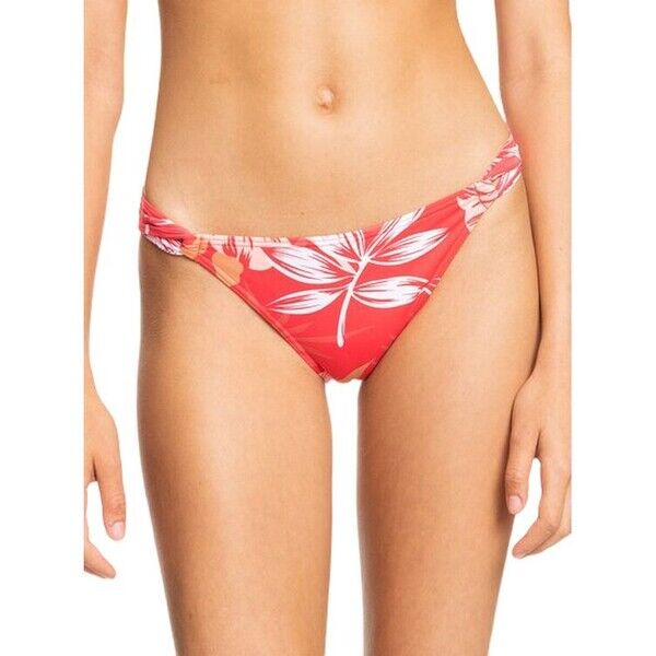 Roxy Dół od bikini Beach Classics - Tie-Side Bikini Bottoms Czerwony