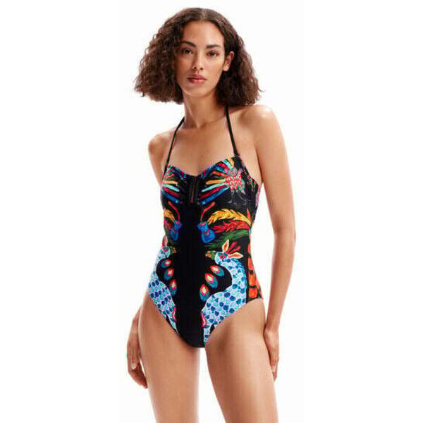 Desigual Kostium kąpielowy bandeau Stella Jean 23SWMKX02000