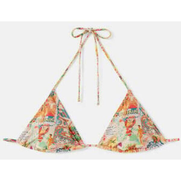 Desigual Top od bikini w stylu hawajskim z wykończeniem z lureksu 21SWMK191001