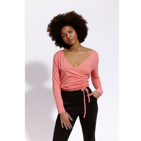 RISK made in warsaw Bluzka DREAM TOP Koralowy Standard Fit