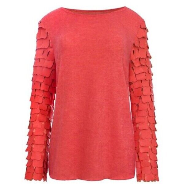 Melismee Stockholm Sweter ANGELO PEACH Koralowy Regular Fit