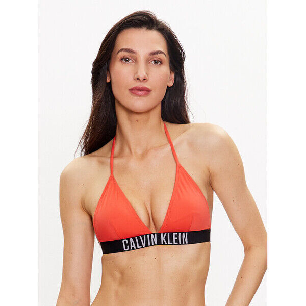 Calvin Klein Swimwear Góra od bikini KW0KW01963 Pomarańczowy