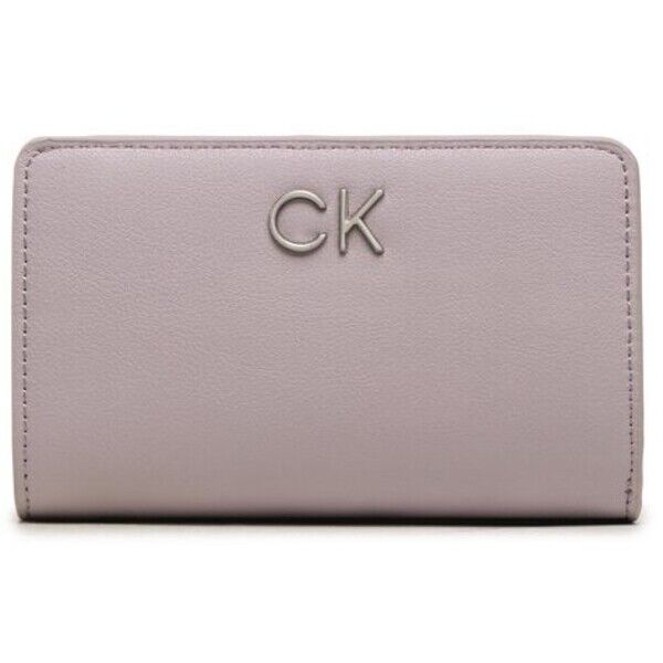 Calvin Klein Duży Portfel Damski Re-Lock Bifold French Wallet Pbl K60K610962 Fioletowy