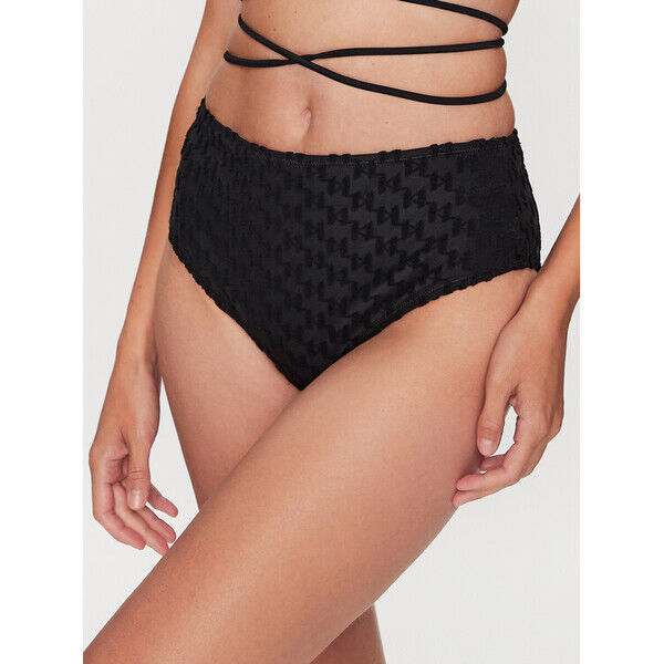 KARL LAGERFELD Dół od bikini 231W2218 Czarny