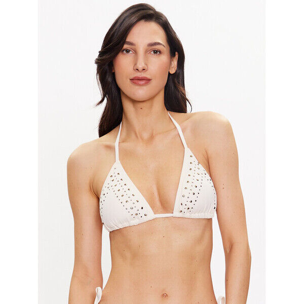 MICHAEL Michael Kors Góra od bikini Glam Deco MM1M169 Écru
