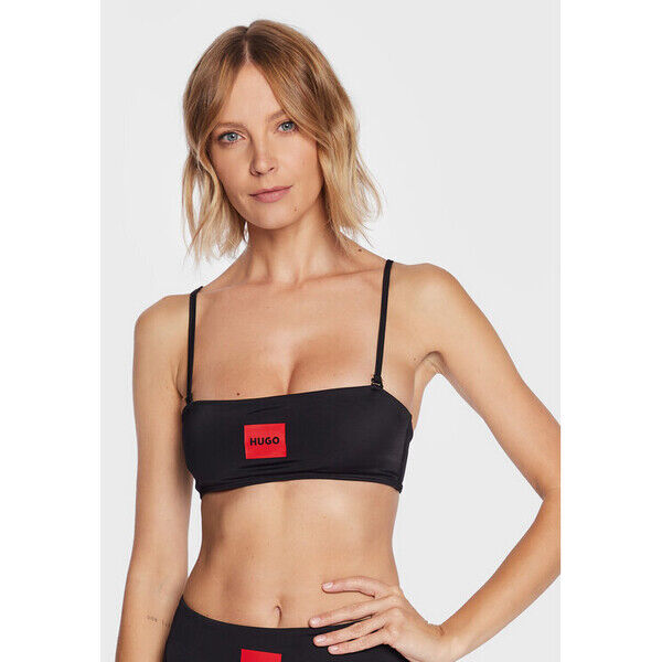 Hugo Góra od bikini 50486331 Czarny Slim Fit