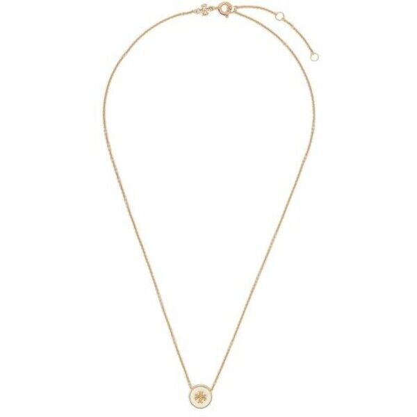 Tory Burch Naszyjnik Kira Enamel Pendant 90549 Biały