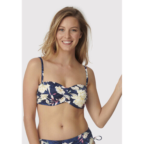 Triumph Góra od bikini Botanical Leaf 10207889 Granatowy