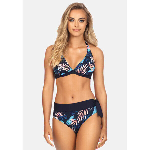 Miss Lou Bikini ML039 Granatowy