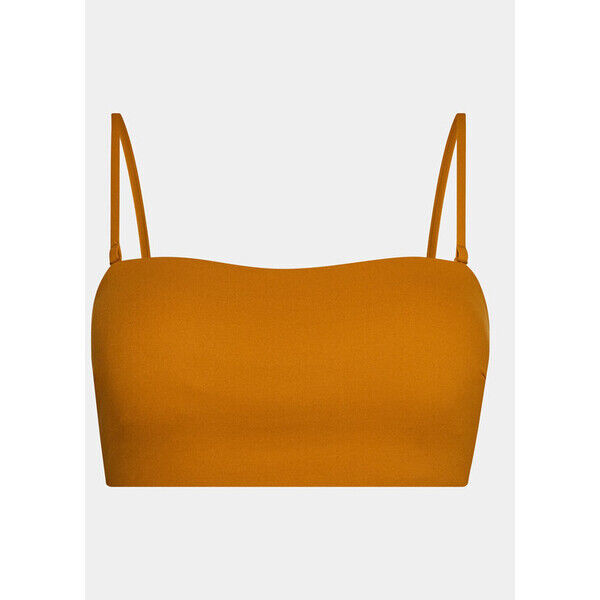 Calvin Klein Swimwear Góra od bikini KW0KW02042 Brązowy