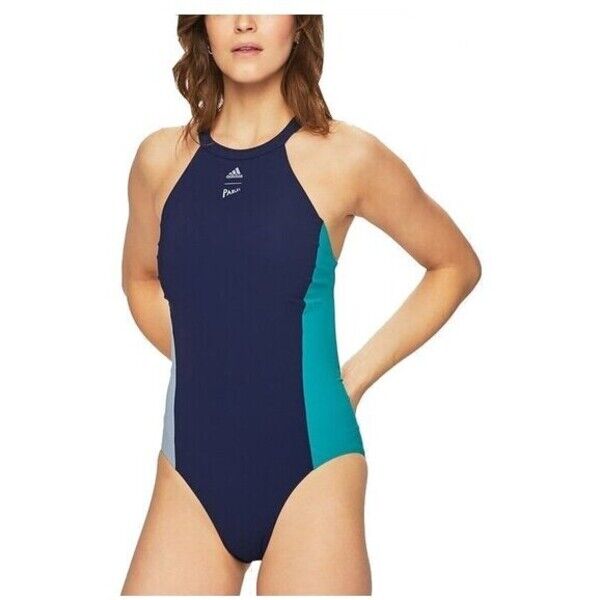 adidas Strój kąpielowy FIT SUIT PAR H Granatowy