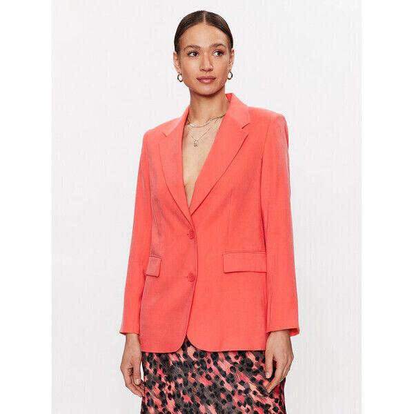 DKNY Marynarka P3BCTR09 Koralowy Regular Fit