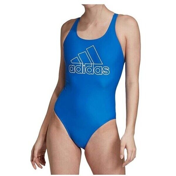 adidas Strój kąpielowy FIT SUIT BOS Niebieski