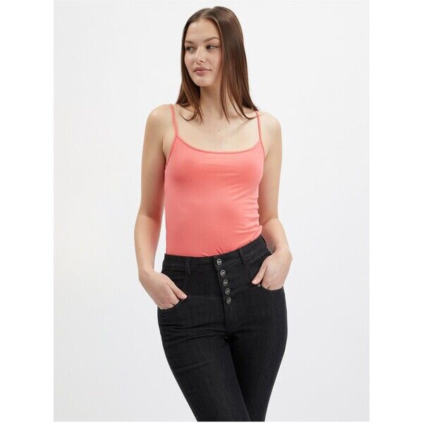 Orsay Koralowy tank top damski 104160224000