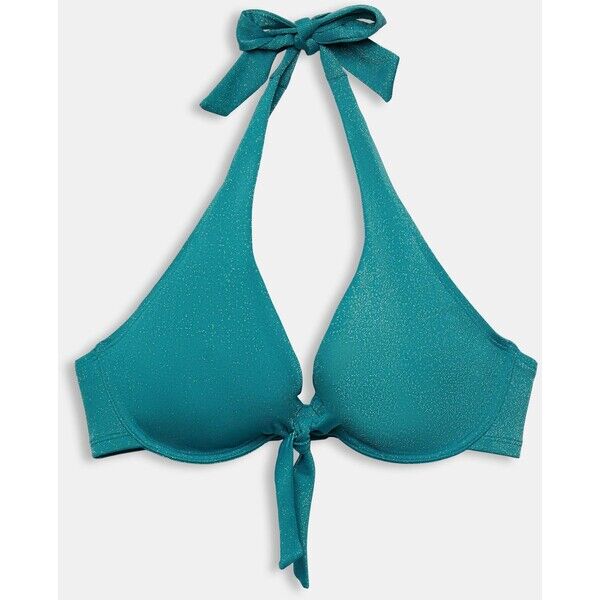 Esprit Błyszcząca góra od bikini z wiązaniem na szyi, duże rozmiary 023EF1A327_455