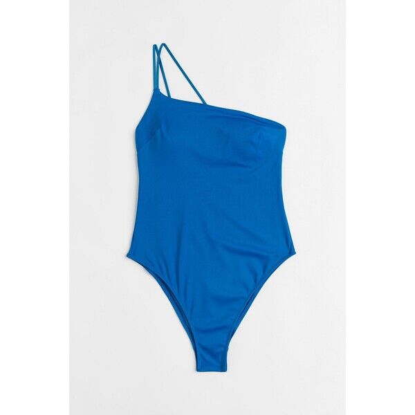 H&M Kostium kąpielowy High Leg - Bez rękawów - 1075840003 Jaskrawoniebieski