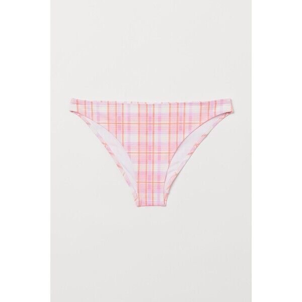 H&M Dół od kostiumu - Normalna talia - -ONA 0940057036 Różowy/Krata
