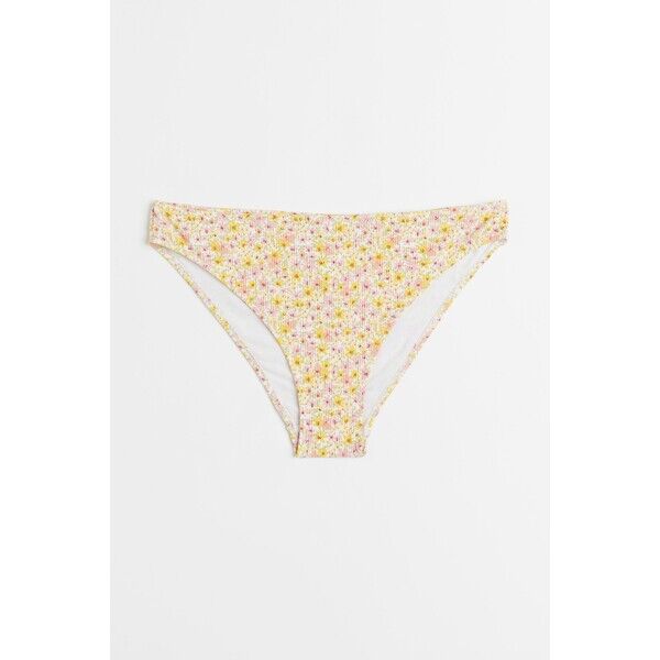 H&M Dół od kostiumu - Normalna talia - -ONA 0940057036 Żółty/Kwiaty