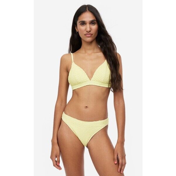 H&M Dół od kostiumu High-leg - 1117683007 Jasnożółty