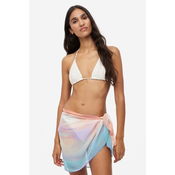 H&M Krótki sarong - 1148796015 Jasnopomarańczowy/Wzór