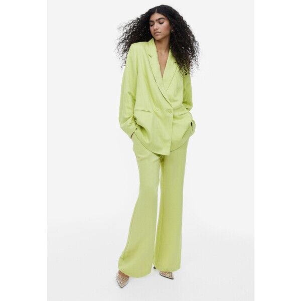 H&M Dwurzędowa marynarka - 1127204022 Limonkowy