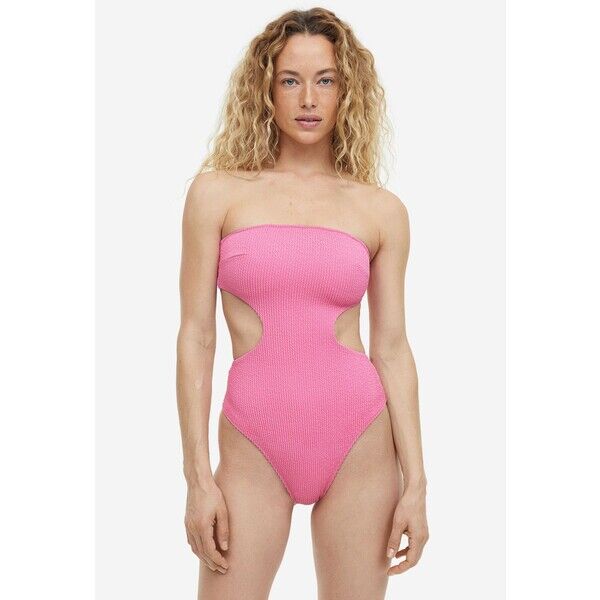 H&M Kostium kąpielowy bandeau - 1050247001 Różowy