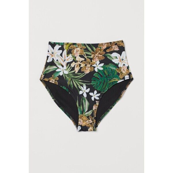 H&M Dół od kostiumu - 0928457028 Czarny/Kwiaty