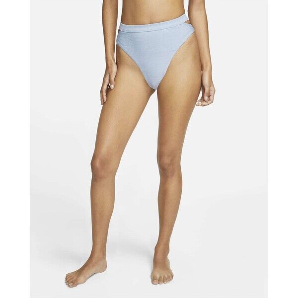 Damski dół od bikini o wysokim stanie o wyciętym kroju Nike Swim FD3526-479