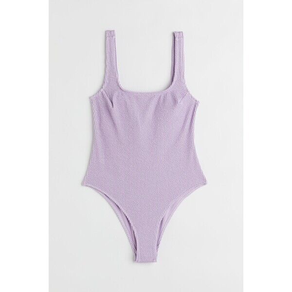 H&M Kostium kąpielowy High leg - 0886697005 Jasnofioletowy