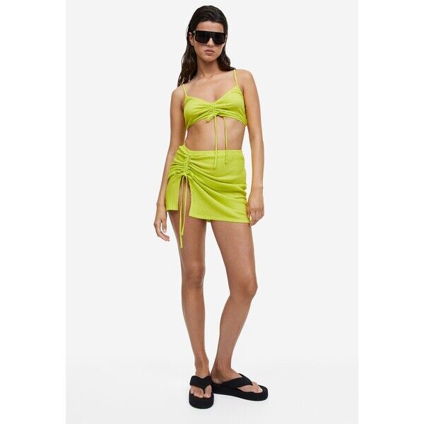 H&M Spódniczka plażowa ze sznurkiem - 1160305001 Limonkowy