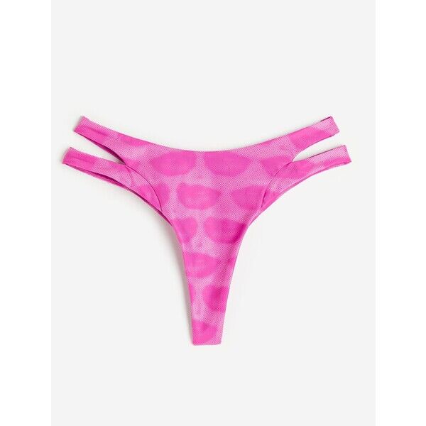 H&M Dół od kostiumu - Wysoka talia - 1144091001 Wiśniowy/Usta